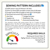 Leggings and Shorts Set Printable Sewing Pattern PDF Sewing Pattern File