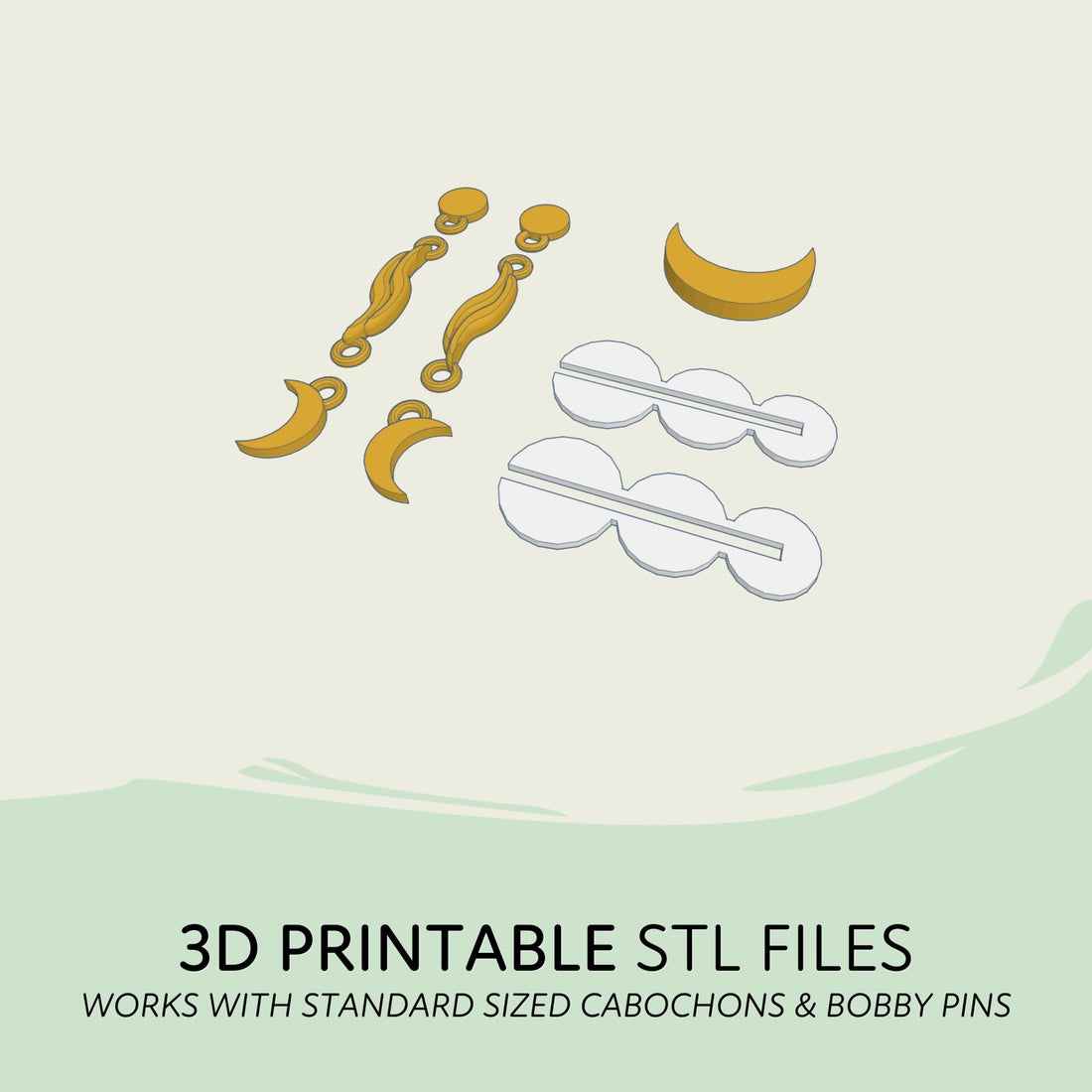 Moon Princess Accessory 3D Print Files - Maridah