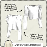 Mutton Sleeve Printable Sewing Pattern PDF Sewing Pattern File