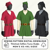 Notched Collar Tunic Outfit Printable Sewing Pattern PDF Sewing Pattern File
