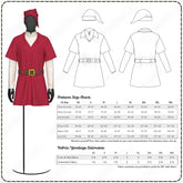Notched Collar Tunic Outfit Printable Sewing Pattern PDF Sewing Pattern File