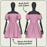 Off Shoulder Sundress Printable Sewing Pattern PDF Sewing Pattern File