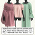 Three dresses in pink, peach, and green on mannequins with a sewing pattern digital download text overlay.
