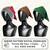 Pointed Elf Hats Sewing Pattern Set PDF Sewing Pattern File