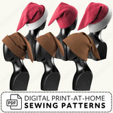 Pointed Elf Hats Sewing Pattern Set PDF Sewing Pattern File