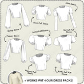 Puff Sleeve Blocks Sewing Pattern Bundle PDF Sewing Pattern File