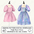 Puffy Sleeve Babydoll Dress Printable Sewing Pattern PDF Sewing Pattern File