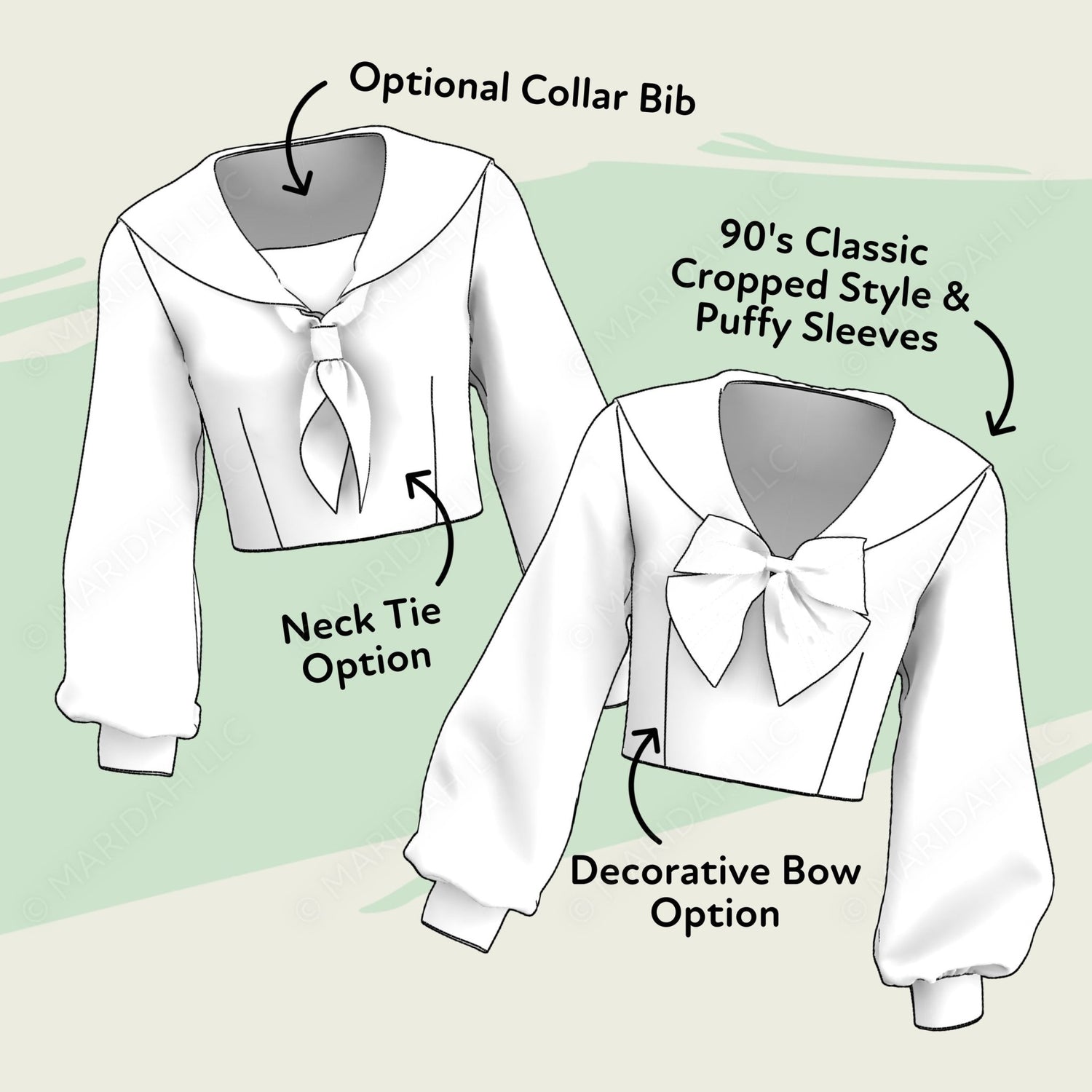 Sailor Collar Shirt Pack - Maridah