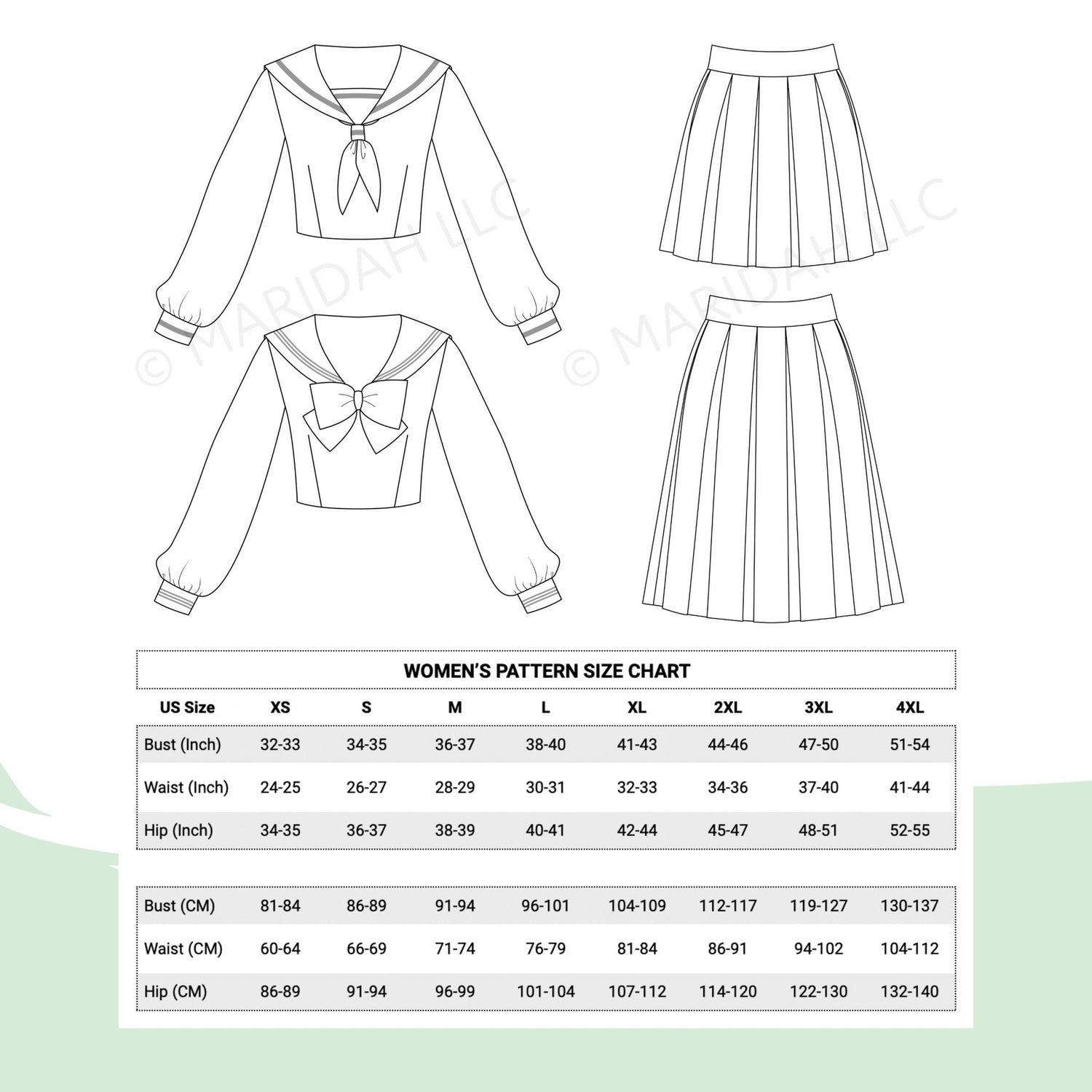 Sailor School Uniform Bundle - Maridah