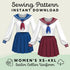 Short Skirt Sailor Collar School Uniform - Maridah