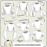 Sleeve Pack 3 & 4 Sewing Pattern Bundle PDF Sewing Pattern File