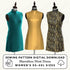 Sleeveless Mod Dress Printable Sewing Pattern PDF Sewing Pattern File