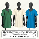 Viking Tunic Shirt Printable Sewing Pattern PDF Sewing Pattern File